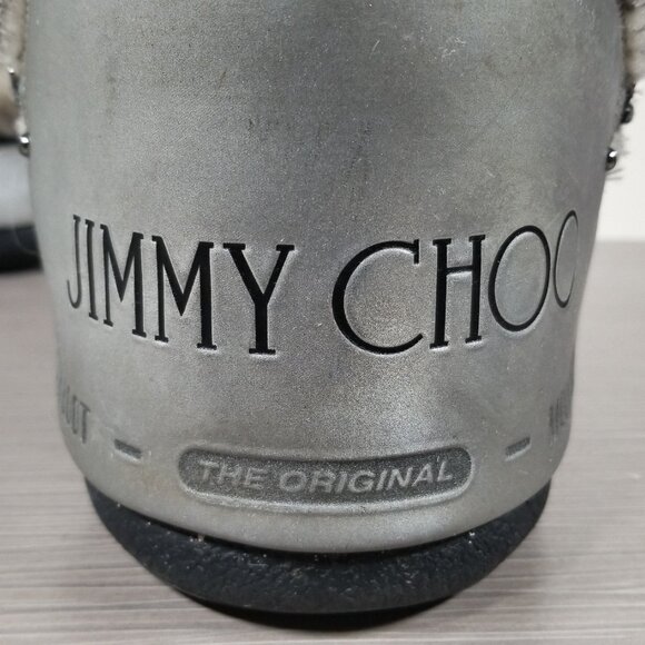 Jimmy Choo Tall Moon Boots, Gray, Womens Size 3.5-6 / 35-38 - Picture 10 of 12